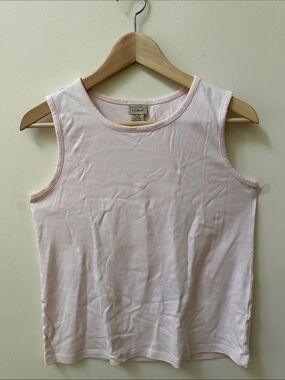 L.L. Bean Light Pink Cotton Tank Top